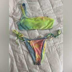 Dippin Daisy’s Bikini Set velvet tie dye